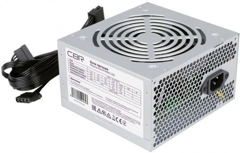 Блок питания 450W CBR <PSU-ATX450-12EC> 120 мм, 24 pin/4-pin/2хSATA 