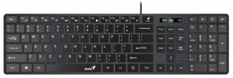 Клавиатура USB Genius <SlimStar 126> (104 кл) черный (31310017402)