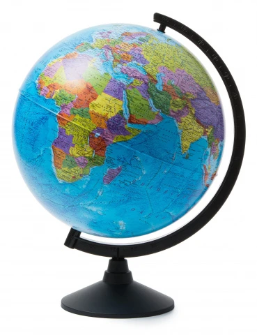 Глобус Земли политический