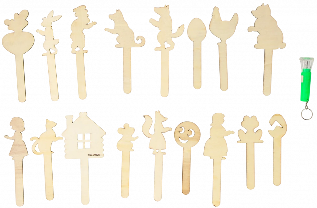 Театр теней «5 сказок», с фонариком в наборе 