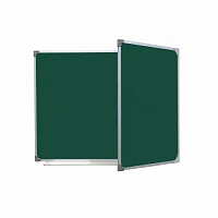 Двухэлементная магнитно-меловая доска 100х180 (алюминиевый профиль створка справа)